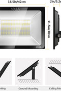 200W LED Flood Light – Outdoor Bright White IP66 Waterproof Energy Saving B6200W - with | Sold by Uncle Wiener's Wholesale