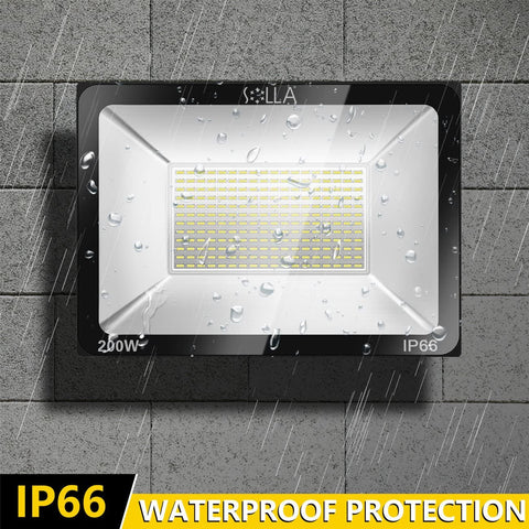 200W LED Flood Light – Outdoor Bright White IP66 Waterproof Energy Saving B6200W - with | Sold by Uncle Wiener's Wholesale