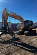 2012 Hyundai Robex 210LC - 9 Excavator | 7377 Hours | 44" Scrap/Demo Grapple | 44" Scrap Magnet | Excellent Condition - with | Sold by Uncle Wiener's Wholesale