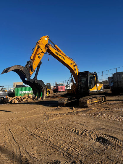 2012 Hyundai Robex 210LC - 9 Excavator | 7377 Hours | 44" Scrap/Demo Grapple | 44" Scrap Magnet | Excellent Condition - with | Sold by Uncle Wiener's Wholesale