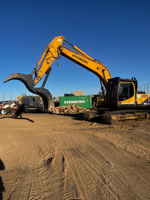 2012 Hyundai Robex 210LC - 9 Excavator | 7377 Hours | 44" Scrap/Demo Grapple | 44" Scrap Magnet | Excellent Condition - with | Sold by Uncle Wiener's Wholesale