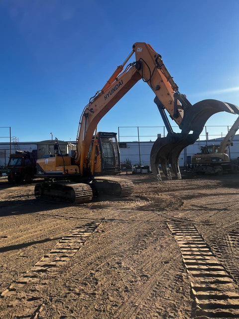 2012 Hyundai Robex 210LC - 9 Excavator | 7377 Hours | 44" Scrap/Demo Grapple | 44" Scrap Magnet | Excellent Condition - with | Sold by Uncle Wiener's Wholesale