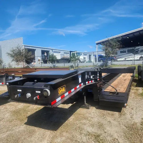 2025 Witzco RG - 52 Tri - Axle Removable Gooseneck Lowboy Trailer – Double Drop, Hydraulic Gooseneck - with 8'6" Wide | Sold by Uncle Wiener's Wholesale