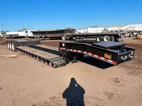 2025 Witzco RG - 52 Tri - Axle Removable Gooseneck Lowboy Trailer – Double Drop, Hydraulic Gooseneck - with 8'6" Wide | Sold by Uncle Wiener's Wholesale
