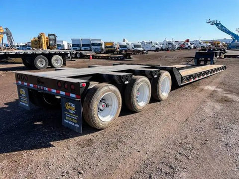 2025 Witzco RG - 52 Tri - Axle Removable Gooseneck Lowboy Trailer – Double Drop, Hydraulic Gooseneck - with 8'6" Wide | Sold by Uncle Wiener's Wholesale