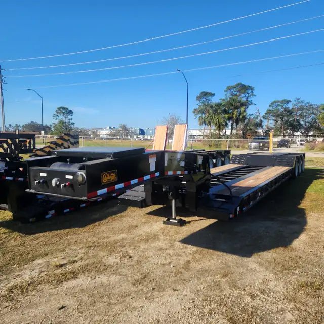 2025 Witzco RG - 52 Tri - Axle Removable Gooseneck Lowboy Trailer – Double Drop, Hydraulic Gooseneck - with 8'6" Wide | Sold by Uncle Wiener's Wholesale