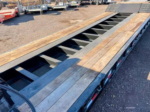 2025 Witzco RG - 52 Tri - Axle Removable Gooseneck Lowboy Trailer – Double Drop, Hydraulic Gooseneck - with 8'6" Wide | Sold by Uncle Wiener's Wholesale