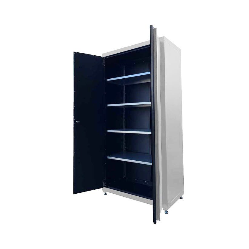 Deluxe Heavy-Duty Tool Cabinet Garage Storage Organizer Black Stainless Steel