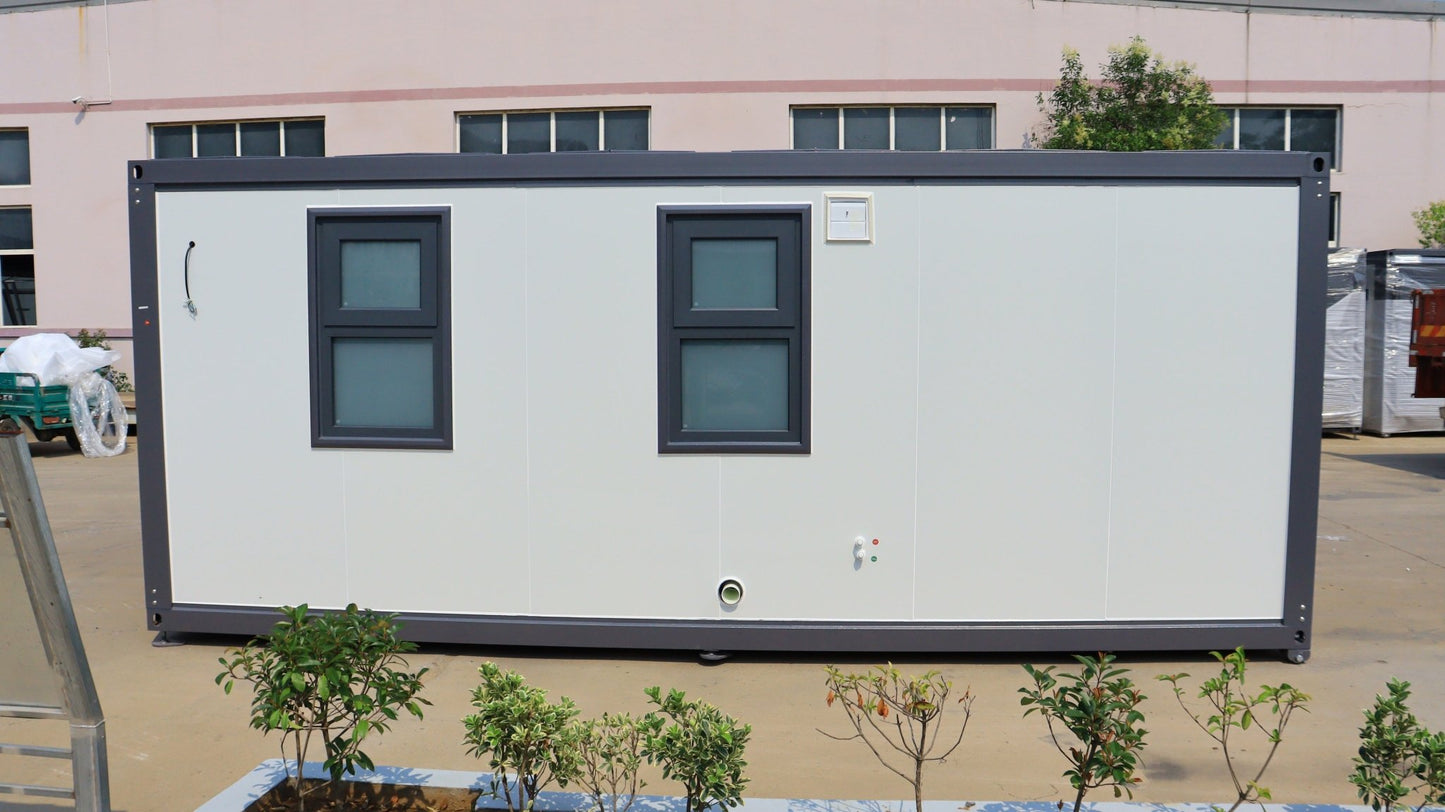 20FT Insulated Mobile Office Container with Kitchen Bathroom & Bedroom | Wired, Ready to Use SU289481 - with | Sold by Uncle Wiener's Wholesale