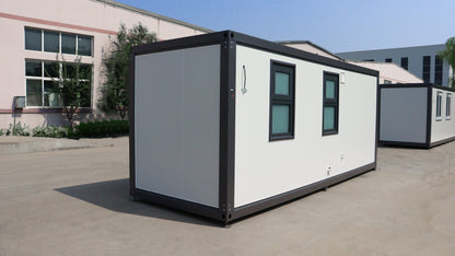 20FT Insulated Mobile Office Container with Kitchen Bathroom & Bedroom | Wired, Ready to Use SU289481 - with | Sold by Uncle Wiener's Wholesale