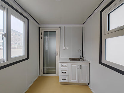 20FT Insulated Mobile Office Container with Kitchen Bathroom & Bedroom | Wired, Ready to Use SU289481 - with | Sold by Uncle Wiener's Wholesale