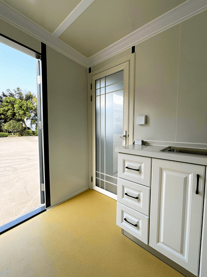 20FT Mobile Office with Bathroom & Kitchen | Insulated, Wired, Ready to Use SU289481 - with | Sold by Uncle Wiener's Wholesale