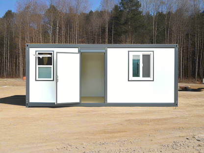 20FT Mobile Office with Bathroom & Kitchen | Insulated, Wired, Ready to Use SU289481 - with | Sold by Uncle Wiener's Wholesale