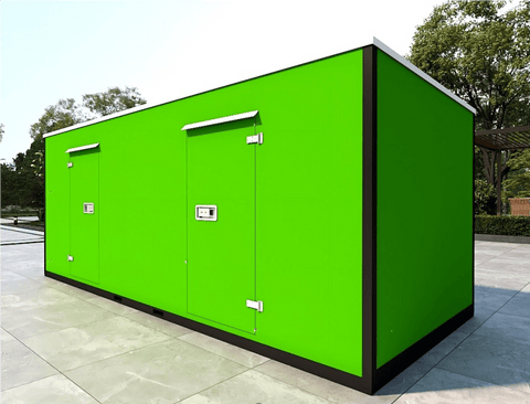 20FT Mobile Warehouses – Heavy - Duty Steel Storage Units - with Three Doors – Two Partitions | Sold by Uncle Wiener's Wholesale