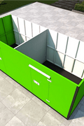 20FT Mobile Warehouses – Heavy - Duty Steel Storage Units - with Double Doors – With Partition | Sold by Uncle Wiener's Wholesale
