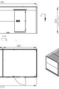 20FT Mobile Warehouses – Heavy - Duty Steel Storage Units - with Double Doors – With Partition | Sold by Uncle Wiener's Wholesale