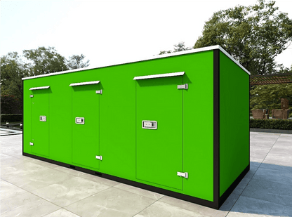 20FT Mobile Warehouses – Heavy - Duty Steel Storage Units - with Four Doors – Three Partitions | Sold by Uncle Wiener's Wholesale