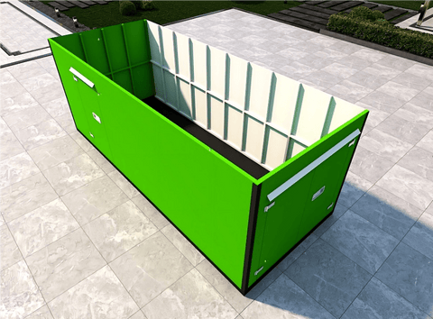 20FT Mobile Warehouses – Heavy - Duty Steel Storage Units - with Two Doors – No Partition | Sold by Uncle Wiener's Wholesale