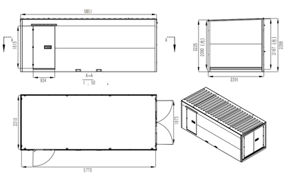 20FT Mobile Warehouses – Heavy - Duty Steel Storage Units - with Two Doors – No Partition | Sold by Uncle Wiener's Wholesale