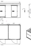 20FT Mobile Warehouses – Heavy - Duty Steel Storage Units - with Three Doors – Two Partitions | Sold by Uncle Wiener's Wholesale