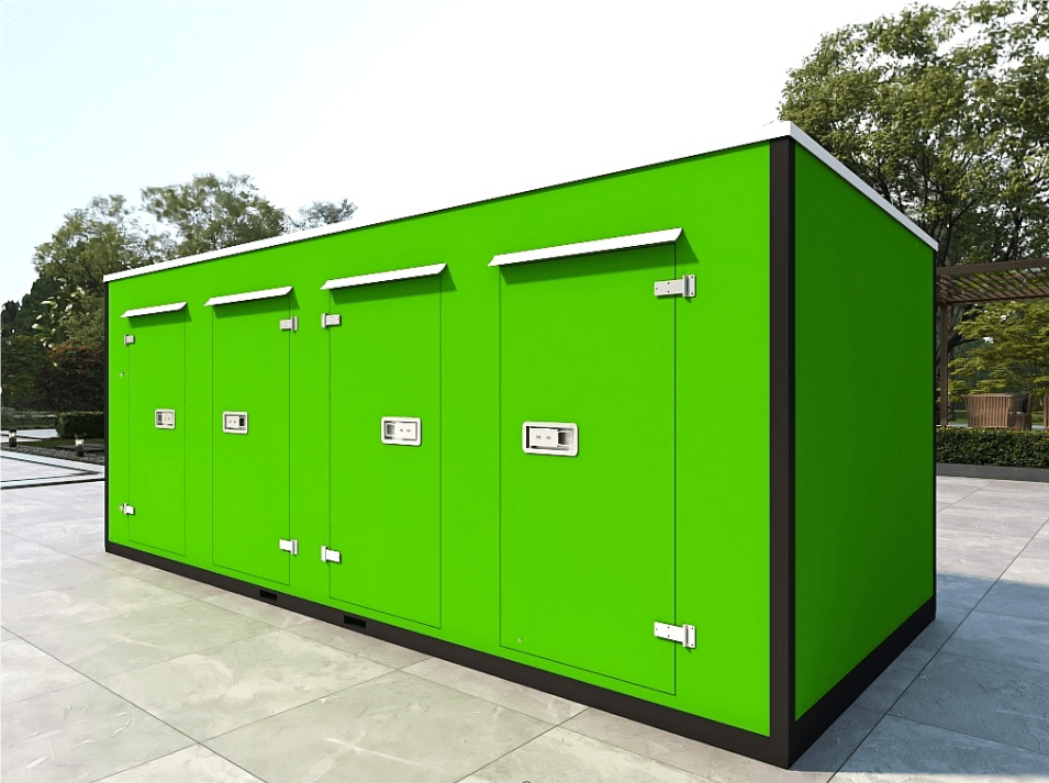 20FT Mobile Warehouses – Heavy - Duty Steel Storage Units - with Double - Sided – Four Doors (Partitioned) | Sold by Uncle Wiener's Wholesale
