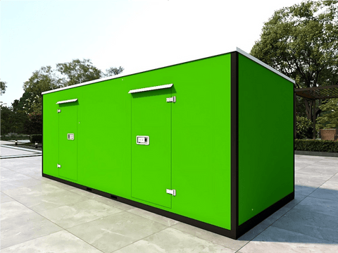 20FT Mobile Warehouses – Heavy - Duty Steel Storage Units - with Six Doors – With Partitions | Sold by Uncle Wiener's Wholesale