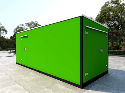 20FT Mobile Warehouses – Heavy - Duty Steel Storage Units - with Double Doors – With Partition | Sold by Uncle Wiener's Wholesale