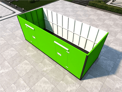 20FT Mobile Warehouses – Heavy - Duty Steel Storage Units - with Two Doors – No Partition (Low MOQ) | Sold by Uncle Wiener's Wholesale