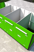 20FT Mobile Warehouses – Heavy - Duty Steel Storage Units - with Double - Sided – Four Doors (Partitioned) | Sold by Uncle Wiener's Wholesale