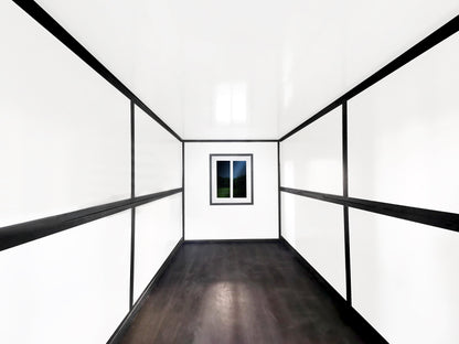 20 FT Insulated Folding Mobile Office Container – Portable Modular Workspace with Windows & Locking Door SU256131