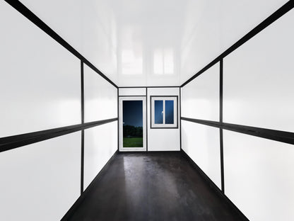 20 FT Insulated Folding Mobile Office Container – Portable Modular Workspace with Windows & Locking Door SU256131