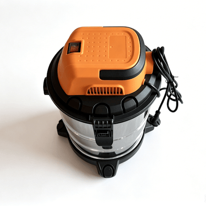 20L Stainless Steel Wet & Dry Vacuum Cleaner 1200W with 16 kPa Suction, 3 m Cord & 32 mm Hose for Garage, Shop, Car & Home VC02016 - with | Sold by Uncle Wiener's Wholesale