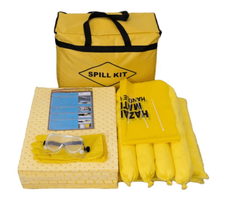 20L Universal Spill Kit & 60L Chemical Spill Response Kit with Pads Socks Pillows PPE OKIT360 CKTK60 - with 60L | Sold by Uncle Wiener's Wholesale
