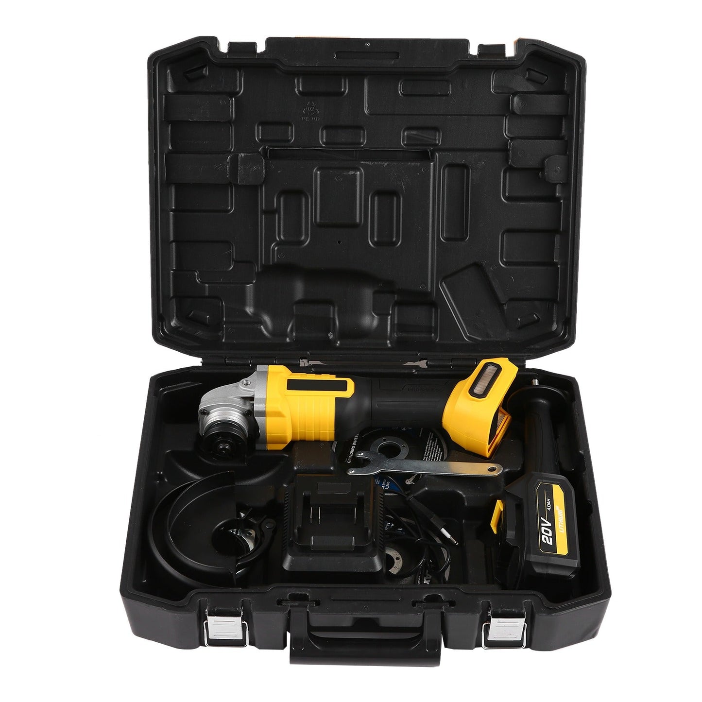 20V Cordless Angle Grinder 115mm with Battery and Charger AG20V115 - with | Sold by Uncle Wiener's Wholesale