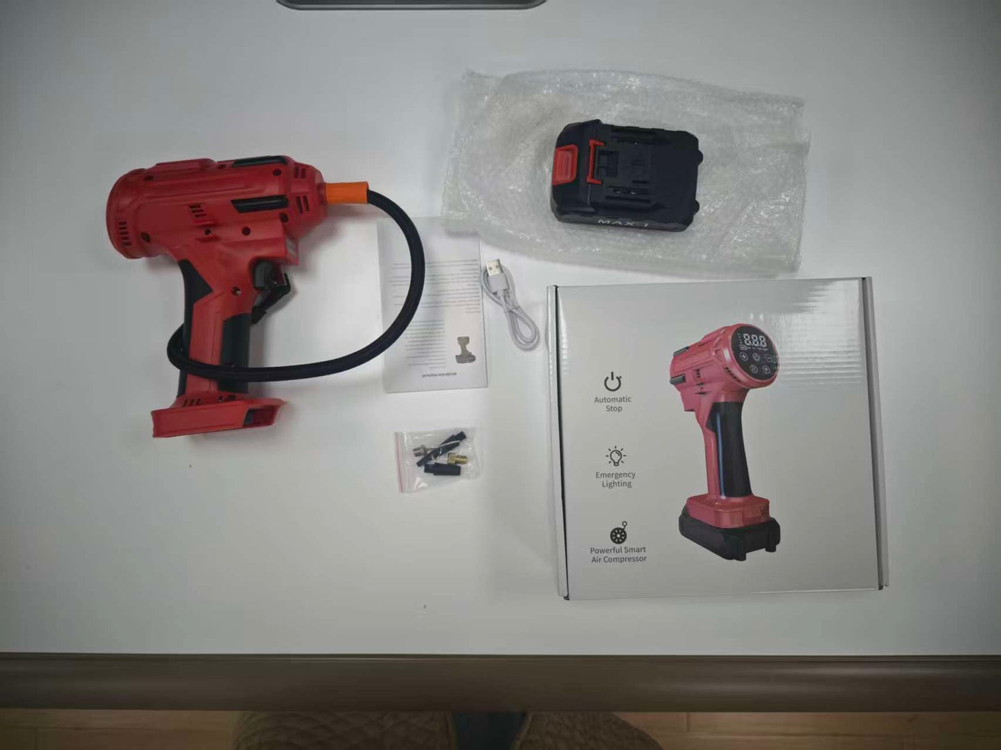 20V Cordless Tire Inflator 150 PSI Rechargeable Battery Air Compressor CTI20V - with | Sold by Uncle Wiener's Wholesale