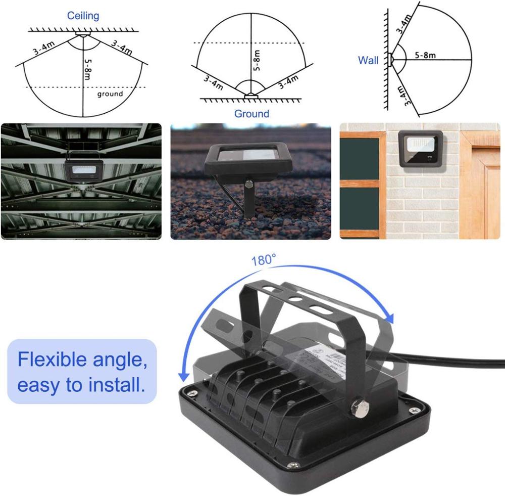 20W Bluetooth RGB LED Flood Light – APP Control, IP66 Waterproof 820WFL - with | Sold by Uncle Wiener's Wholesale