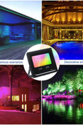 20W Bluetooth RGB LED Flood Light – APP Control, IP66 Waterproof 820WFL - with | Sold by Uncle Wiener's Wholesale