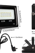 20W Bluetooth RGB LED Flood Light – APP Control, IP66 Waterproof 820WFL - with | Sold by Uncle Wiener's Wholesale
