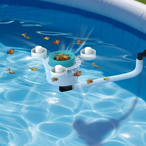 21" Above Ground Pool Skimmer – Tri-Float Floating Surface Skimmer with 10 Filter Socks, 3000 GPH Pump Compatible