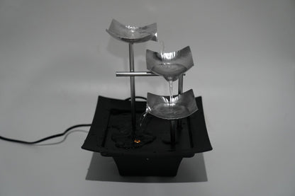 21" Indoor LED Tabletop Water Fountain with ETL Pump & 6 ft Cable CA191128 - with | Sold by Uncle Wiener's Wholesale