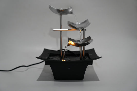 21" Indoor LED Tabletop Water Fountain with ETL Pump & 6 ft Cable CA191128 - with | Sold by Uncle Wiener's Wholesale