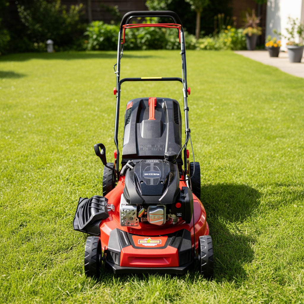 21" Self - Propelled Gas Lawn Mower 170cc 4 - in - 1 Steel Deck Mulching Bagging WT2512305 - with | Sold by Uncle Wiener's Wholesale