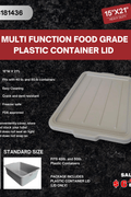 21" x 15.5" Food Grade Plastic Storage Bins & Lids – Heavy - Duty Multi - Function Containers for Commercial & Kitchen Use - with Lid – Fits 21" x 15.5" Bins | Sold by Uncle Wiener's Wholesale