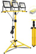 21000Lumen LED Work Lights with Stand: 3 Head Portable Work Light with Individual Switch - IP66 Waterproof Tripod Worklight with 16.4FT Cord for Workshop Garage Construction Site Outdoor Lighting - with | Sold by Uncle Wiener's Wholesale