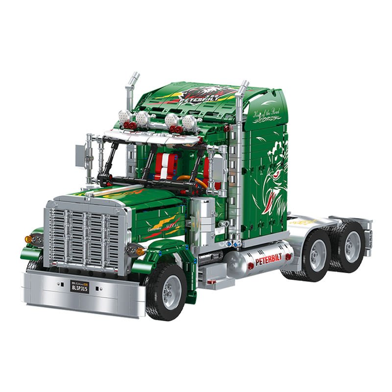 2105PCS RC American Semi Truck Building Block Set Remote Control Large Model Kit JJ9069 - with | Sold by Uncle Wiener's Wholesale