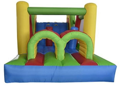 21.3 ft Inflatable Obstacle Course Bounce House with Slide, Climbing Wall & Blower – 6096 - with | Sold by Uncle Wiener's Wholesale