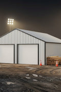 21x19, 23x22 & 25x33 Metal Storage Buildings – All - Steel Garages with Electric Roll - Up Doors, 16 - Gauge Frames & Weatherproof Design - with 21x19 Metal Storage Building & Automatic Roll up Doors | Sold by Uncle Wiener's Wholesale