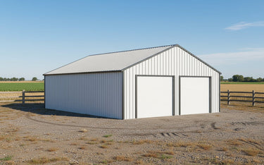 21x19, 23x22 & 25x33 Metal Storage Buildings – All - Steel Garages with Electric Roll - Up Doors, 16 - Gauge Frames & Weatherproof Design - with 23x22 Metal Storage Building & Automatic Roll up Doors | Sold by Uncle Wiener's Wholesale