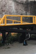 22000 Lbs Loading Platform Ramp with Forklift Attachment – Heavy Duty Dock Ramp with Removable Guard Rails 13924 - with | Sold by Uncle Wiener's Wholesale