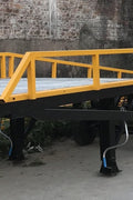 22000 Lbs Loading Platform Ramp with Forklift Attachment – Heavy Duty Dock Ramp with Removable Guard Rails 13924 - with | Sold by Uncle Wiener's Wholesale